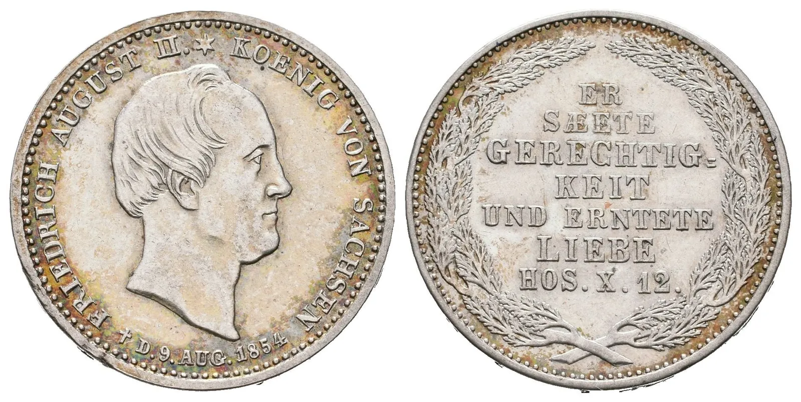 1/6 Tolar 1854 F - Úmrtní, KM.1178, — 1