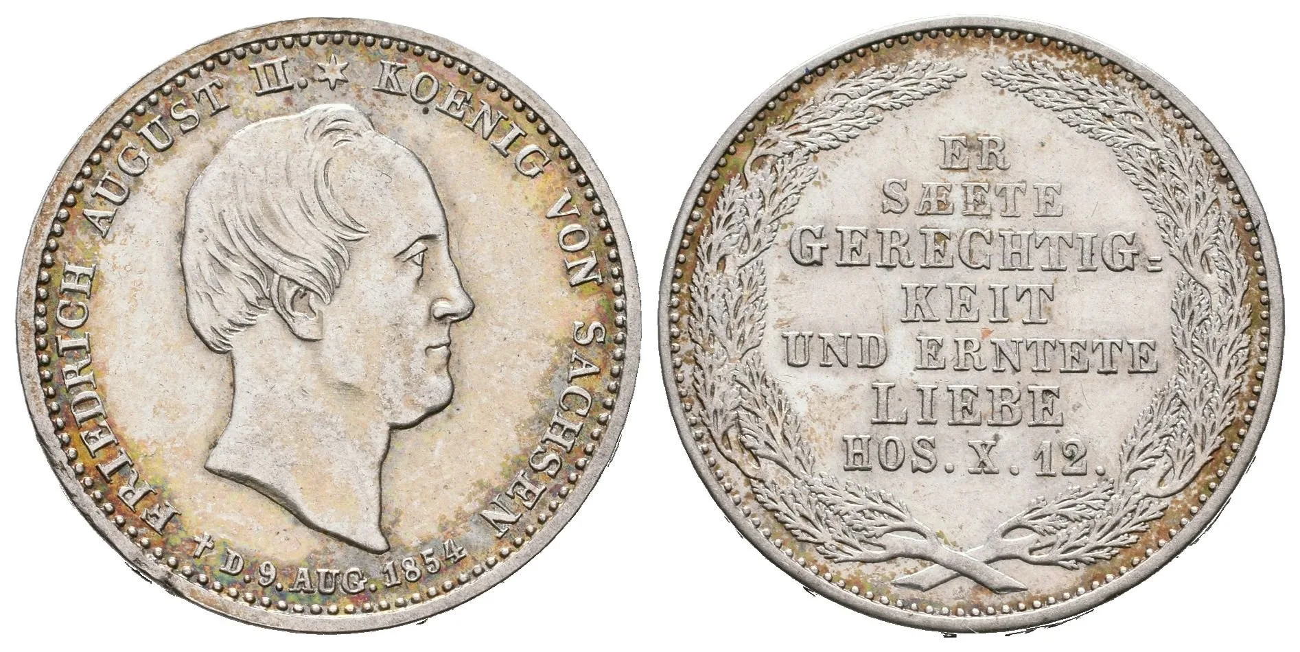 1/6 Tolar 1854 F - Úmrtní, KM.1178, — 1