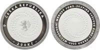 200 Kč 2000 - Mezinárodní měnový fond, PROOF - fotografie 4