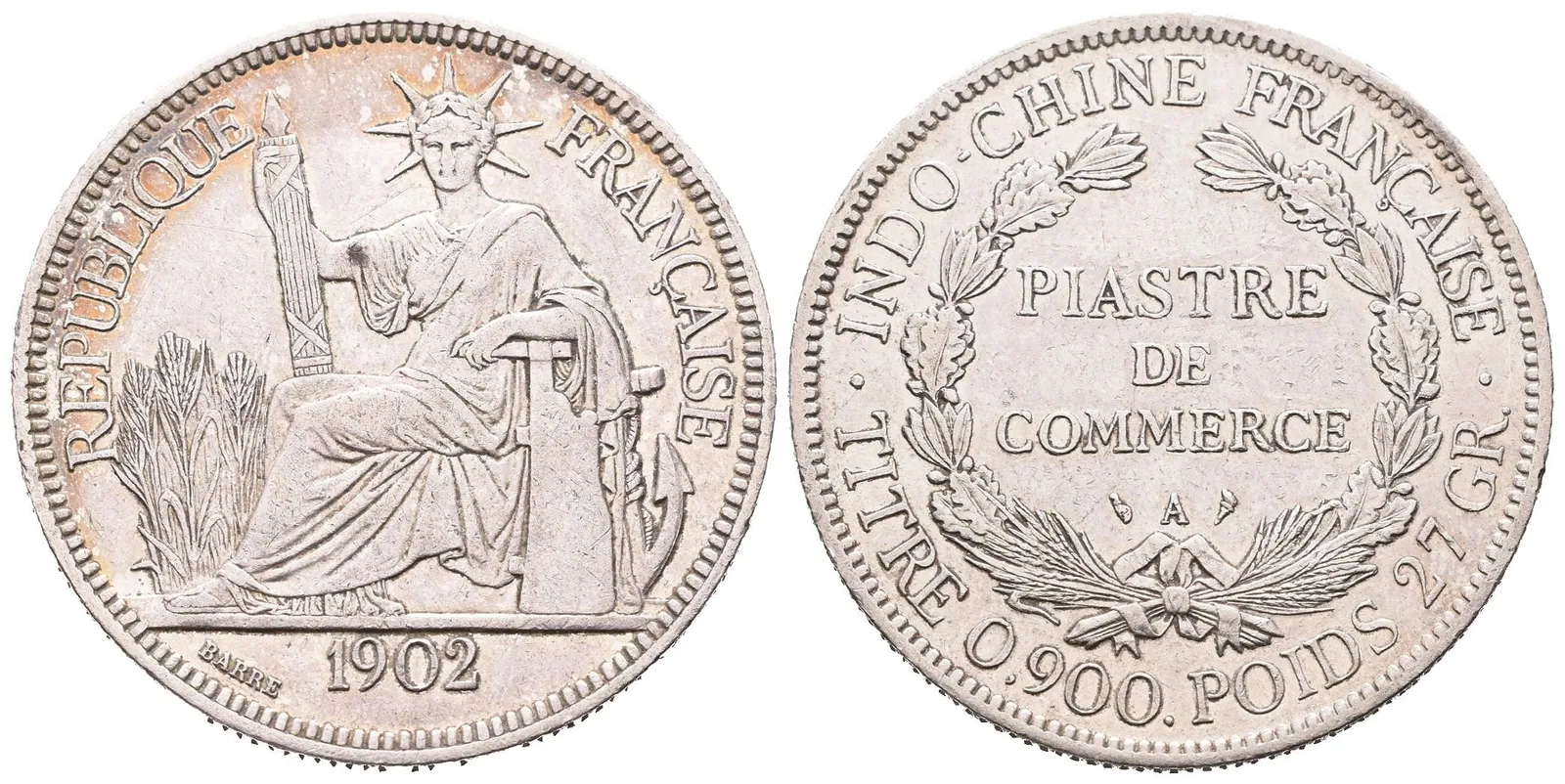 Francouzská Indočína, Piastre 1902 A