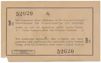 Německá Východní Afrika, 1 Rupie 1. 11. 1915, série B2, vodotisk, R.916r - fotografie 2