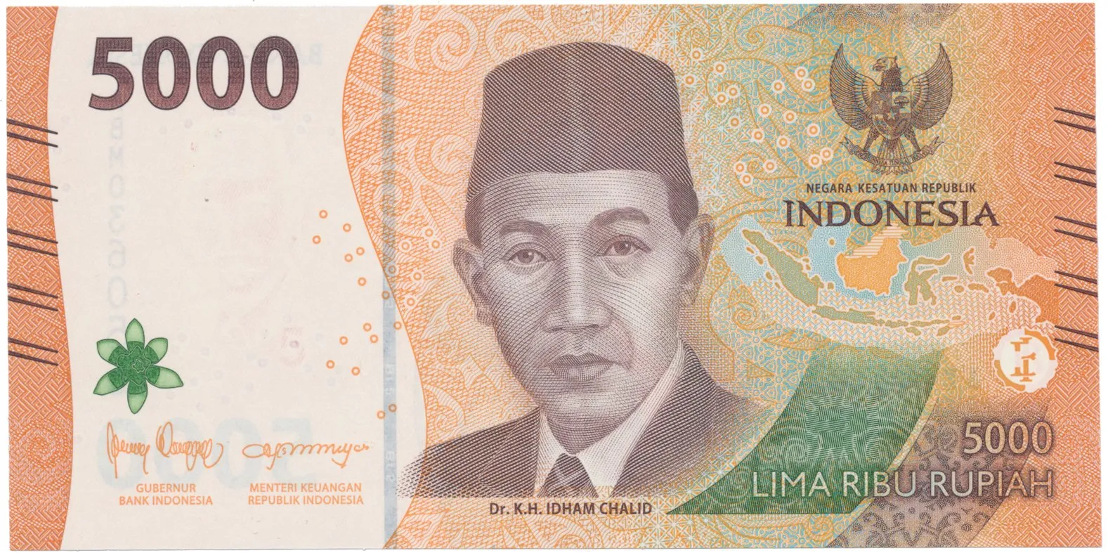 Indonésie, 5000 Rupiah 2022, P.New