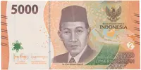 Indonésie, 5000 Rupiah 2022, P.New