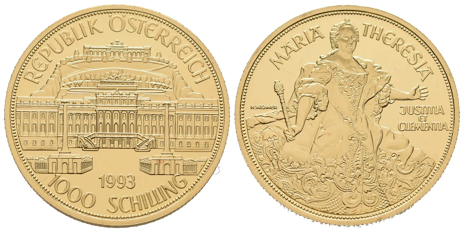 Rakousko, 1000 Schilling 1993 - Marie Terezie