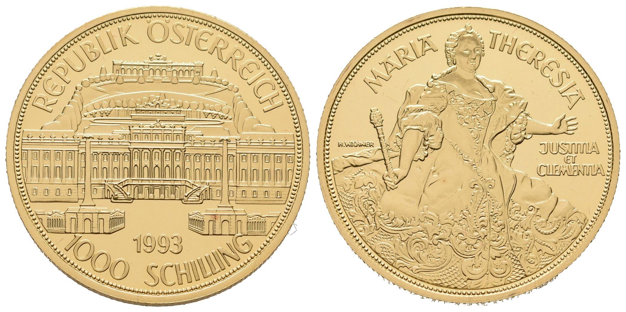 Rakousko, 1000 Schilling 1993 - Marie Terezie