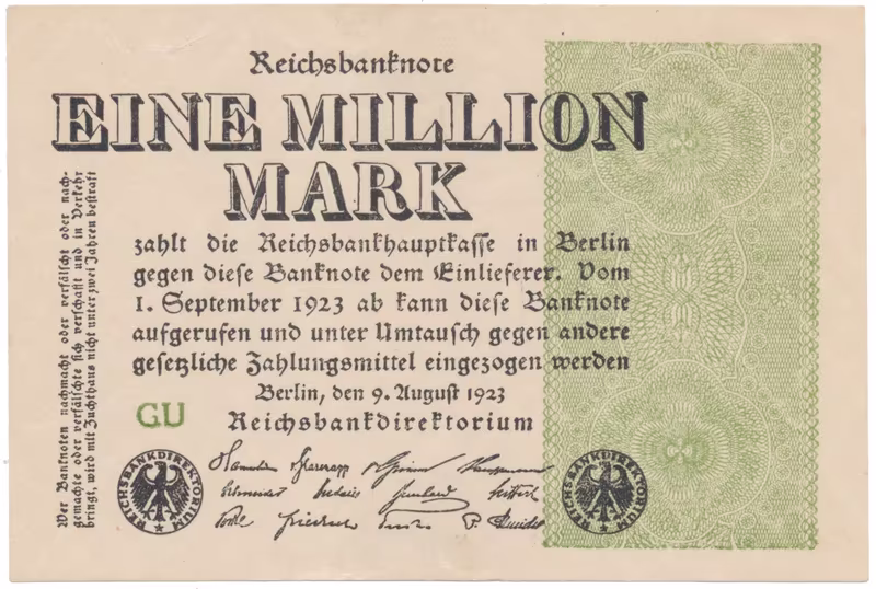 Německo, 1 Million Mark 1923, Ro.101c