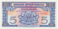 Velká Británie, 5 Shillings (1948), BAF - vojenské vydání, P.M20a
