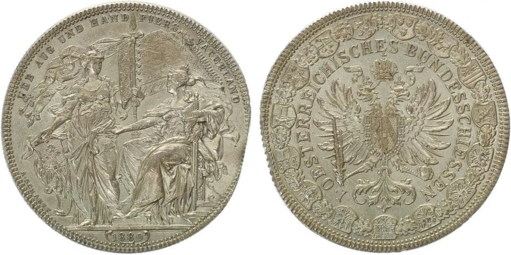 Rakouská a spolková měna, 1857 - 1892 — 1