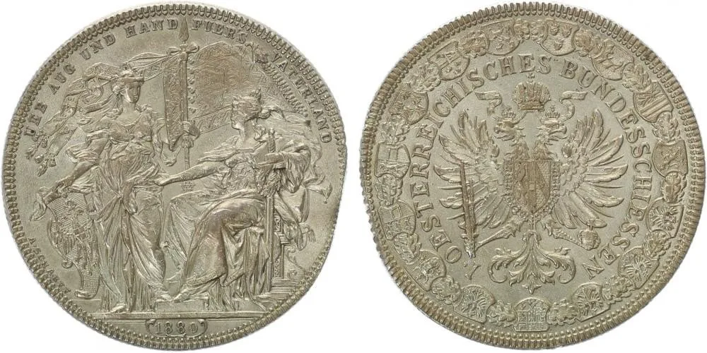 Rakouská a spolková měna, 1857 - 1892 — 1
