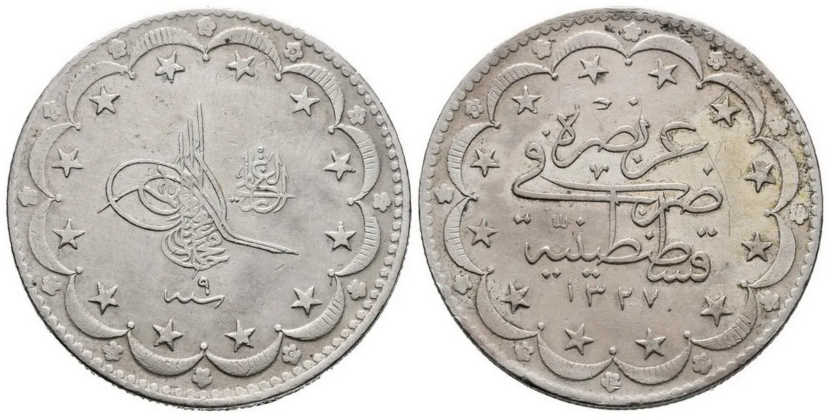 Turecko, Muhammad V., AH 1327 - 1336 (1909 - 1918 AD) — 1