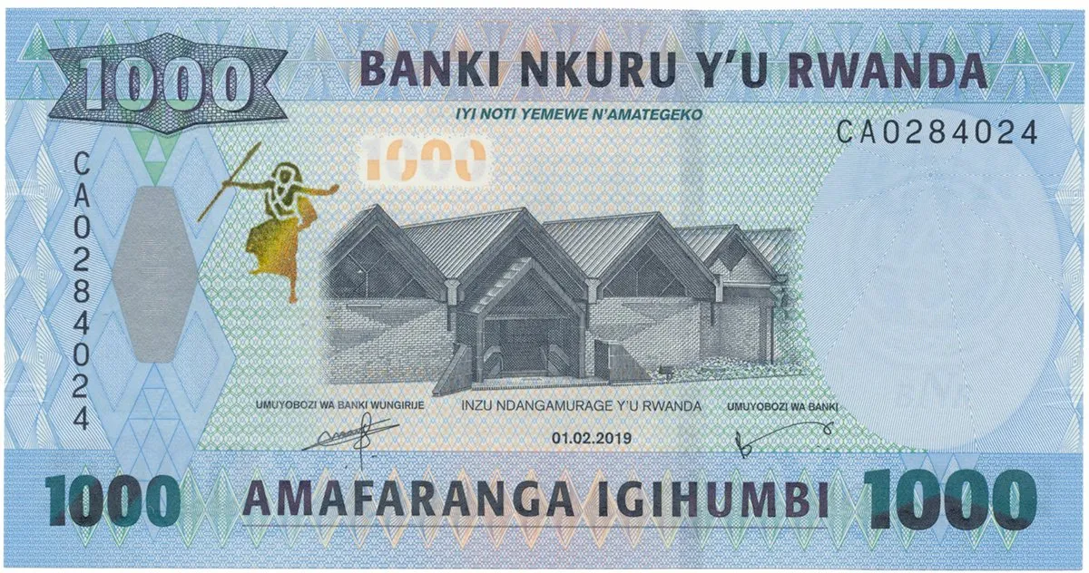 Rwanda, 1000 Francs 2019, P.39b