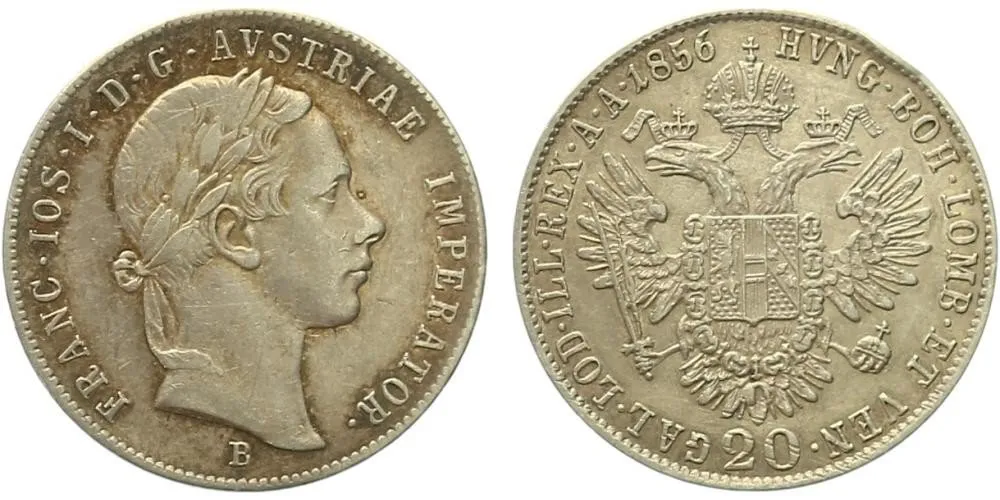 Konvenční měna, 1848 - 1857 — 1