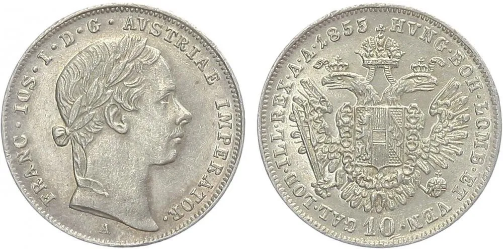Konvenční měna, 1848 - 1857 — 1