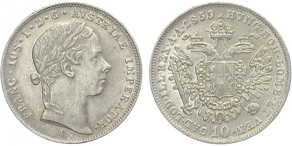 Konvenční měna, 1848 - 1857 — 1