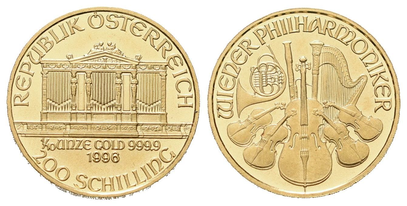 Rakousko, 200 Schilling 1996- Wiener Philharmoniker