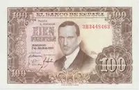 Španělsko, 100 Pesetas 1953, P.145