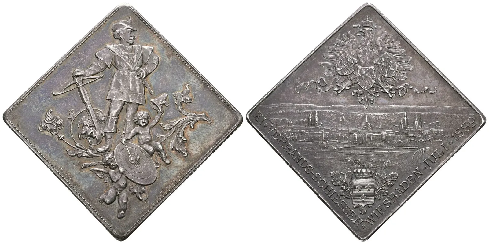 AR Klipa 1889 (A. Börsch) - XI. Spolkové střelby Wiesbaden. — 1