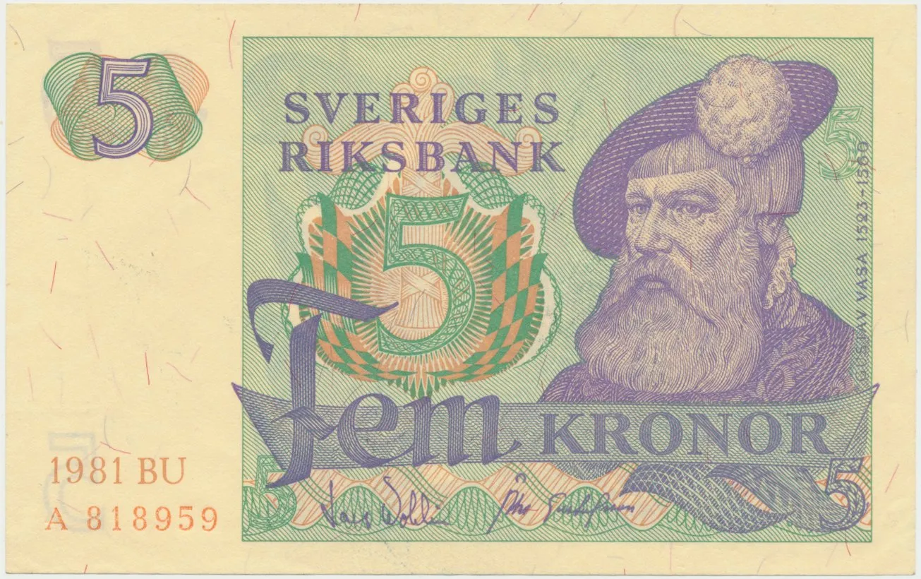 Švédsko, 5 Kronor 1981, P.51d