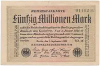 Německo, 50 Millionen Mark 1923, Ro.108d