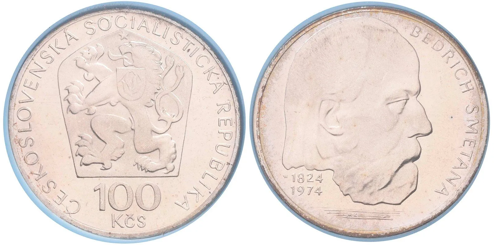100 Kčs 1974 - Bedřich Smetana, PROOF