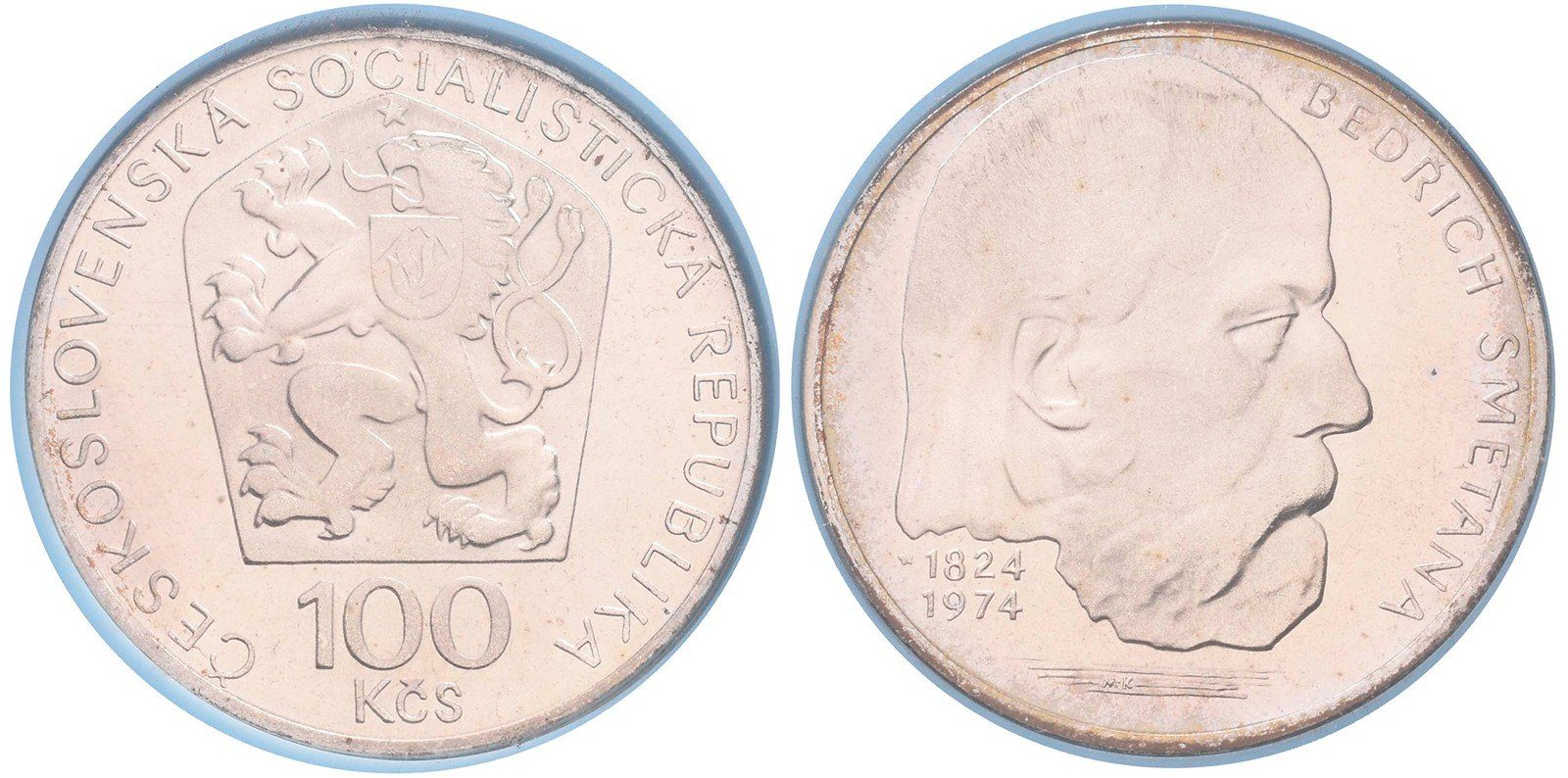 100 Kčs 1974 - Bedřich Smetana, PROOF