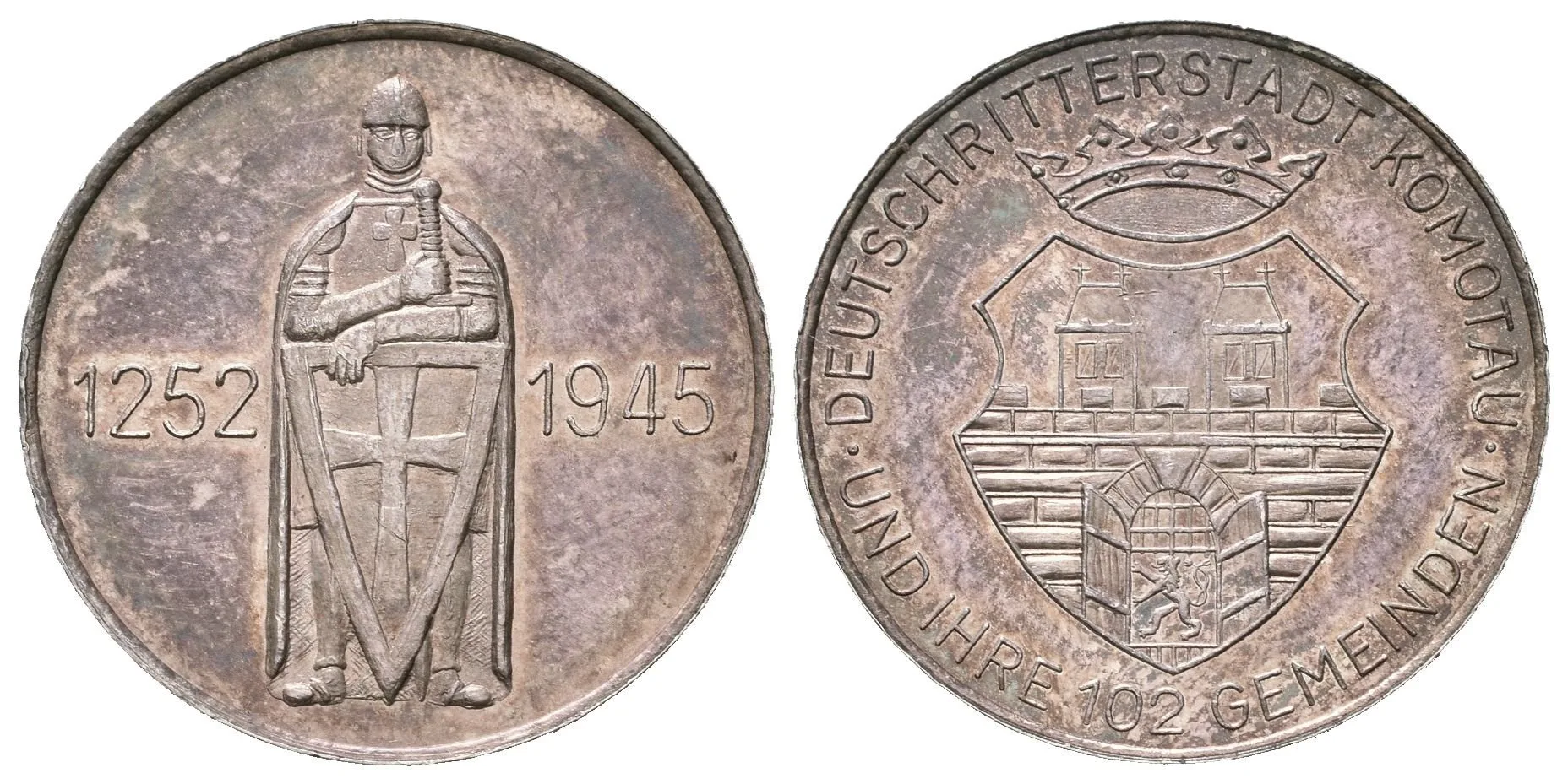 AR Medaile b.l. - Na památku Komendy německých rytírů. — 1