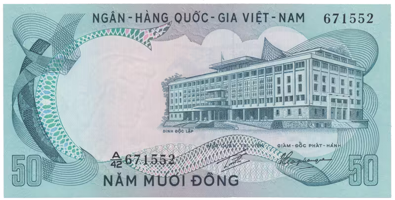 Jižní Vietnam, 50 Dong (1972), P.30a