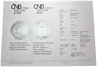 200 Kč 2010 - Jan Lucemburský a Eliška Přemyslovna, PROOF - fotografie 3