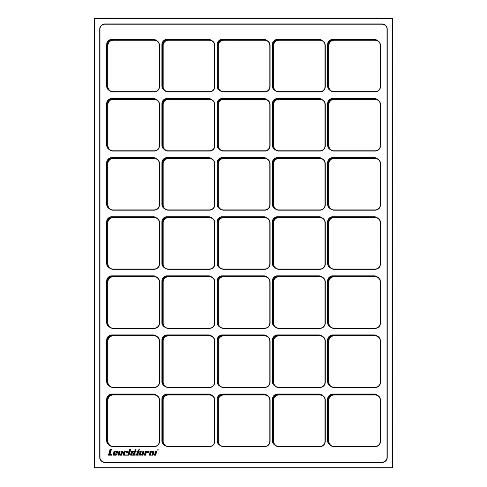 Mincovní plato L-formát - 35 políček 39x39 mm - 2 kusy
