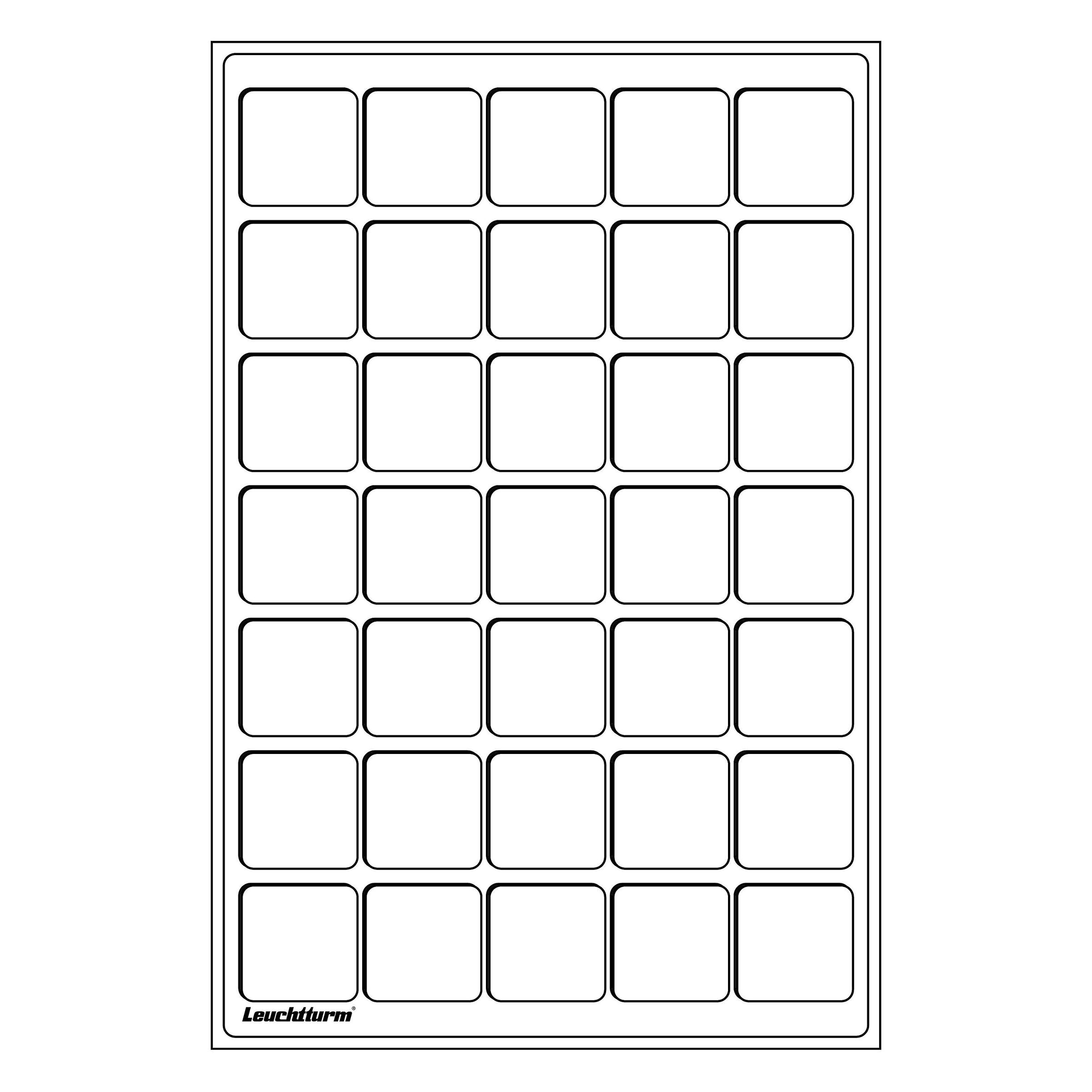 Mincovní plato L-formát - 35 políček 39x39 mm - 2 kusy