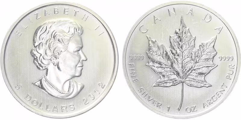 Kanada, 5 Dollars 2012 - Maple Leaf