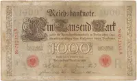 Německo, 1000 Mark 1903, Ro.21, 2x natrž. 3 mm