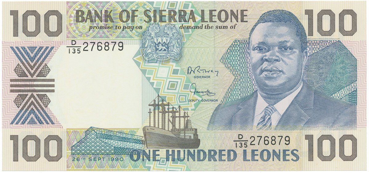 Sierra Leone, 100 Leones 1990, P.18c