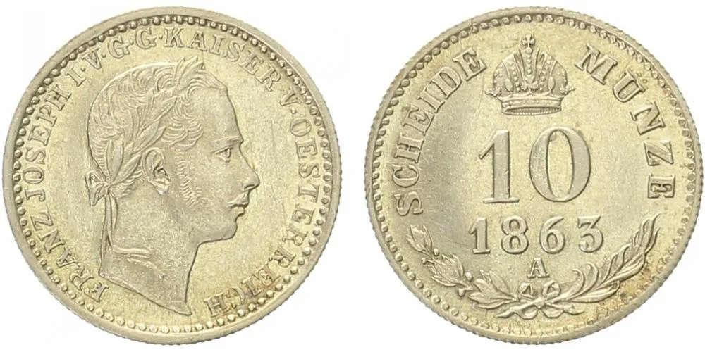 Rakouská a spolková měna, 1857 - 1892 — 1