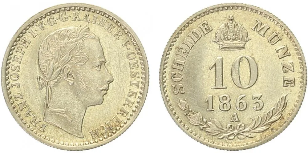 Rakouská a spolková měna, 1857 - 1892 — 1