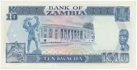 Zambie, 10 Kwacha (1989~1991), P.31a - fotografie 2