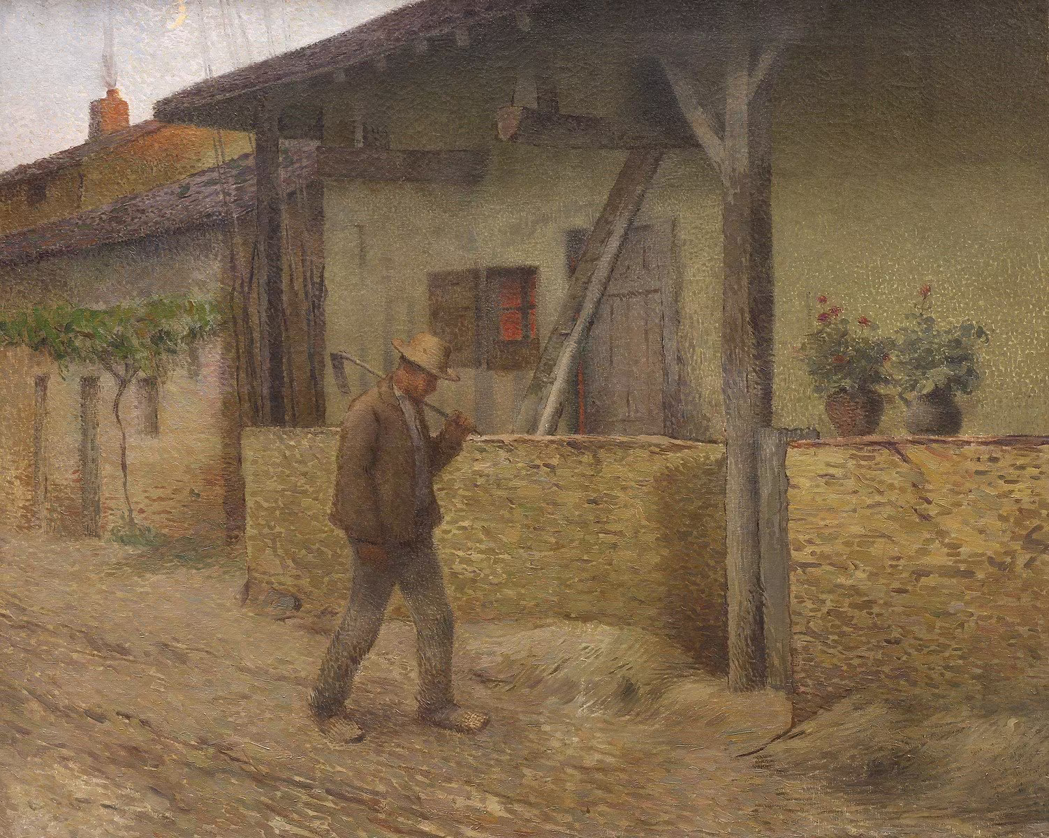 Henri Martin: Henri Martin (1860 - 1943) - Retour des champs