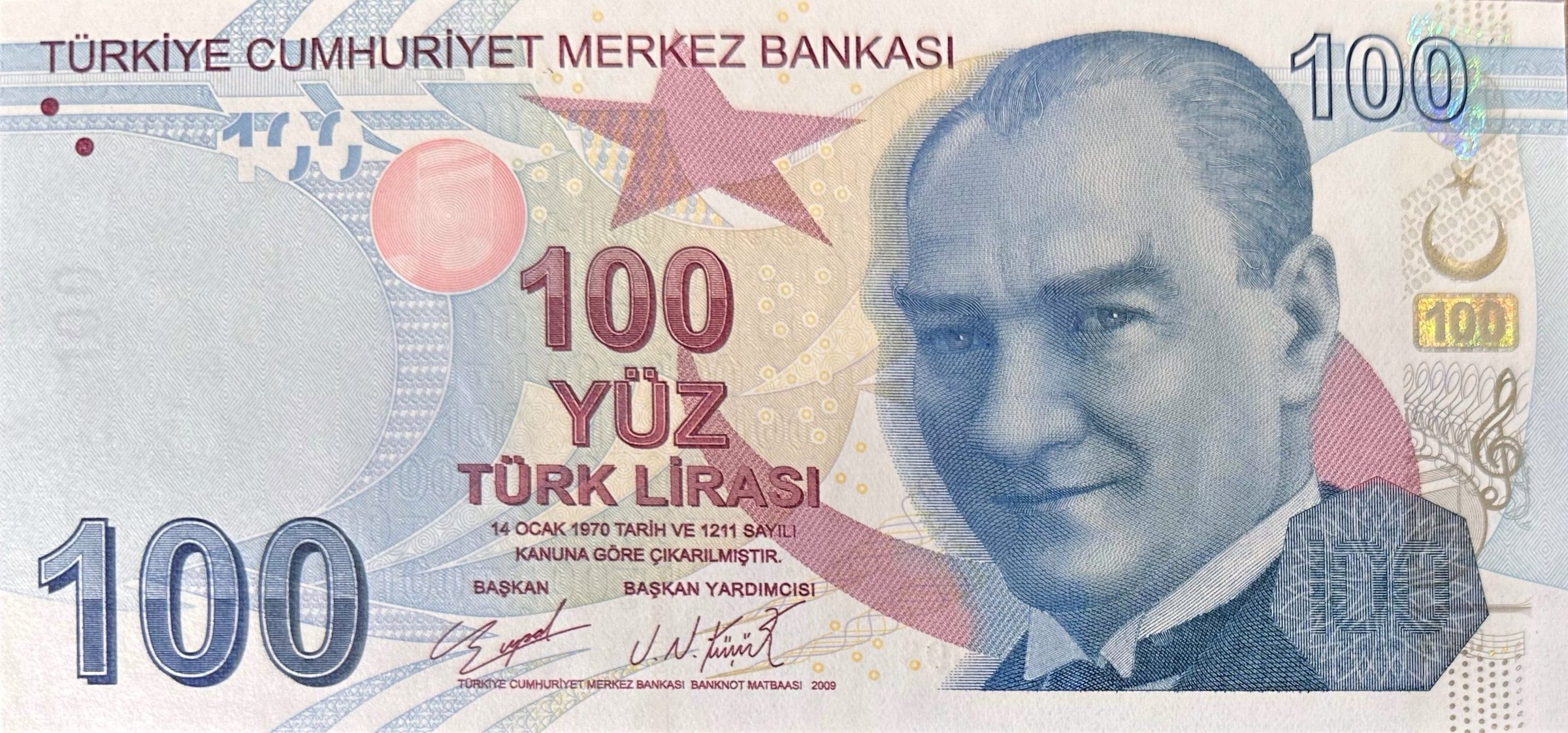 Turecko, 100 Lira (2009), P.226a