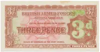 Velká Británie, 3 Pence (1948), BAF - vojenské vydání, P.M16a