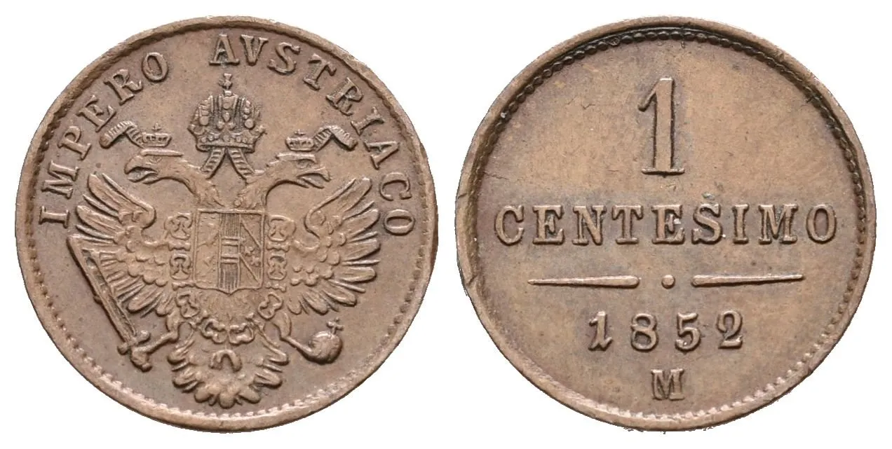 1 Centesimo 1852 M