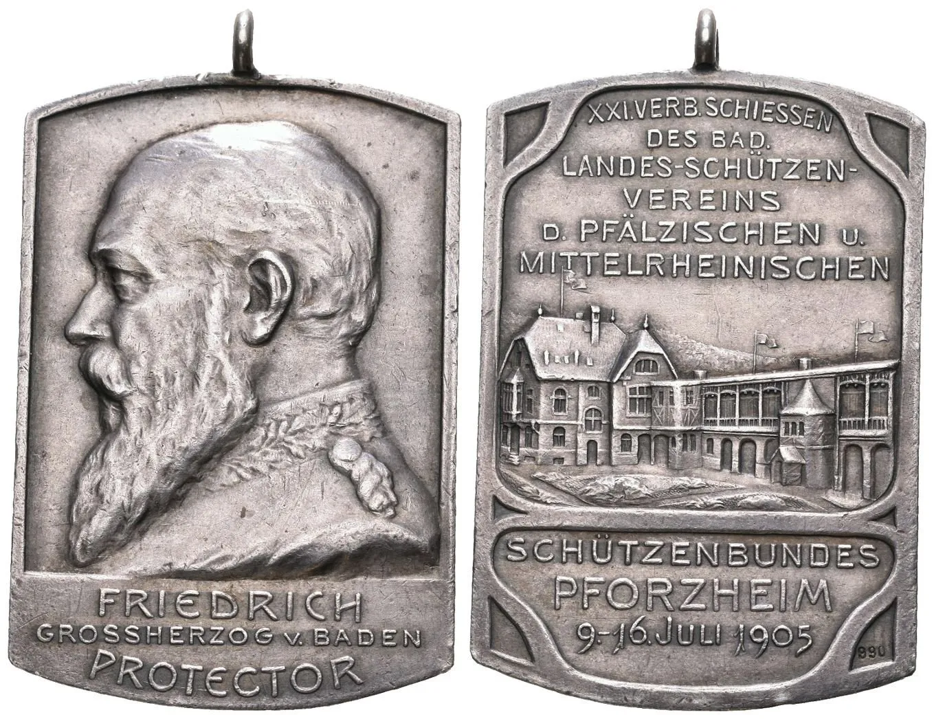 AR Medaile 1905 - XXI. Spolkové střelby Bádenského střeleckého spolku ve — 1