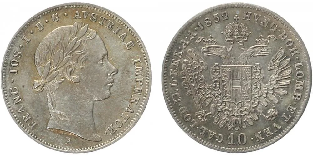 Konvenční měna, 1848 - 1857 — 1