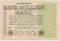 Německo, 1 Million Mark 1923, Ro.101b