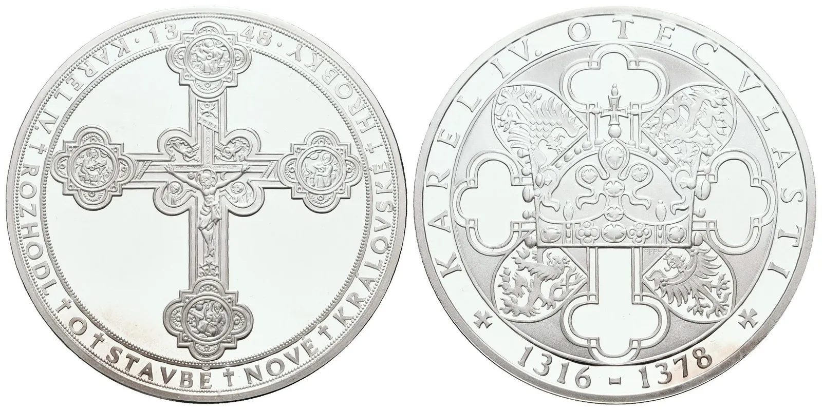 Stříbrná investiční medaile - Nová královská hrobka - Ag 24,5 g - 999/1000 + Certifikát