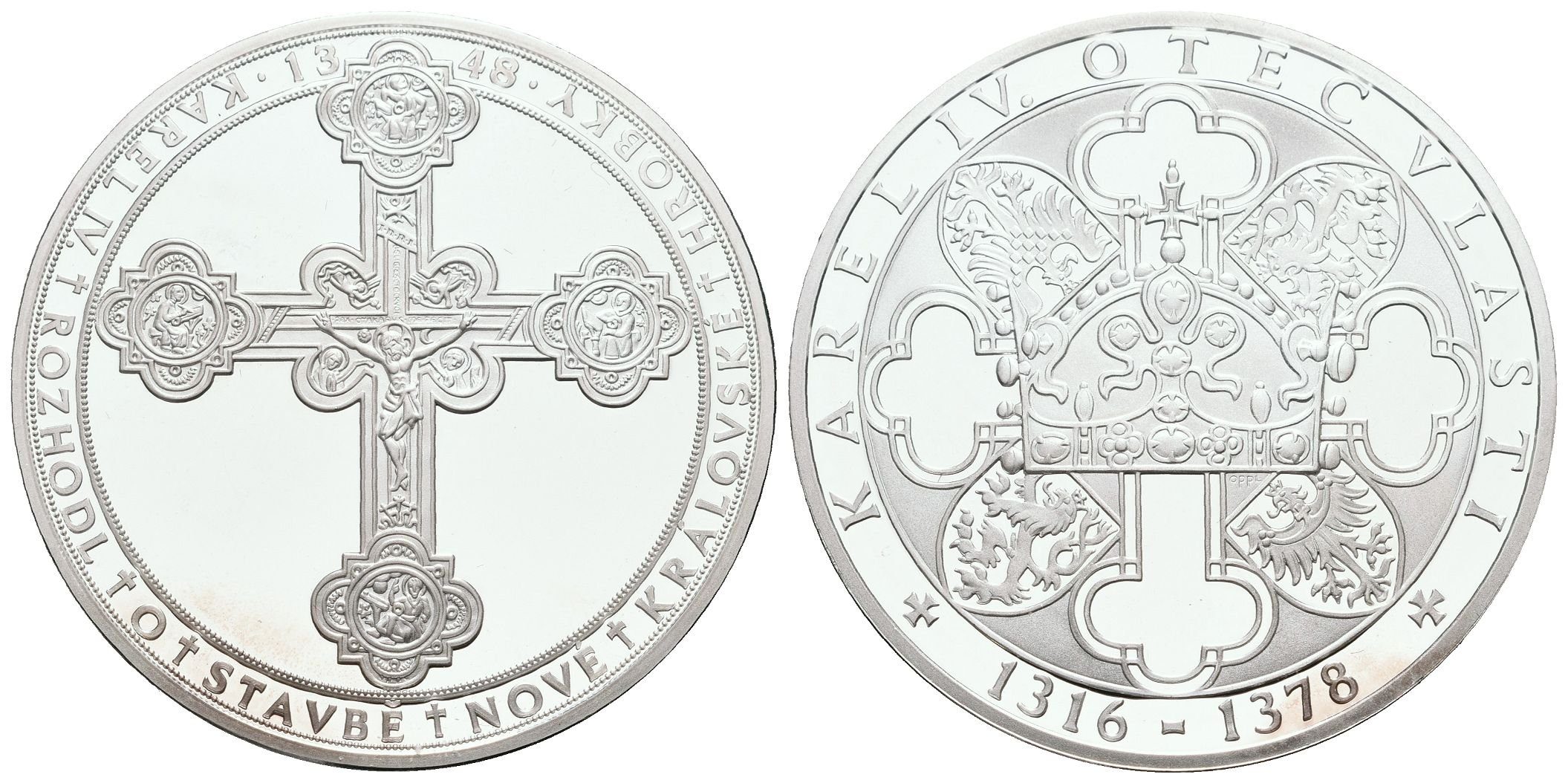 Stříbrná investiční medaile - Nová královská hrobka - Ag 24,5 g - 999/1000 + Certifikát