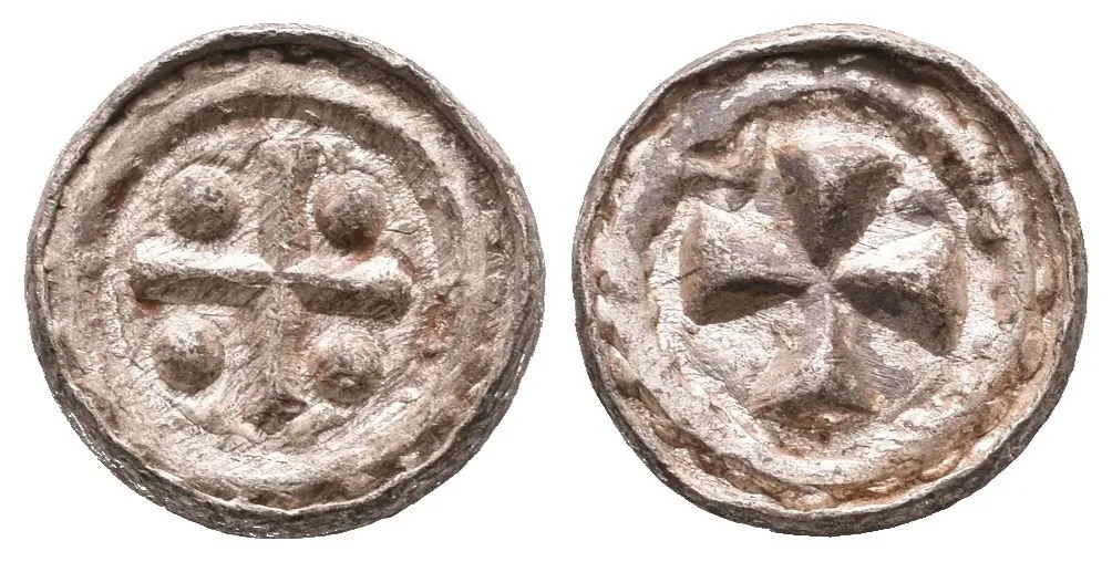 Denár (Sachsenpfennig/Randpfennig), minc. Halle?, pod. Mol D 4:1/2, — 1