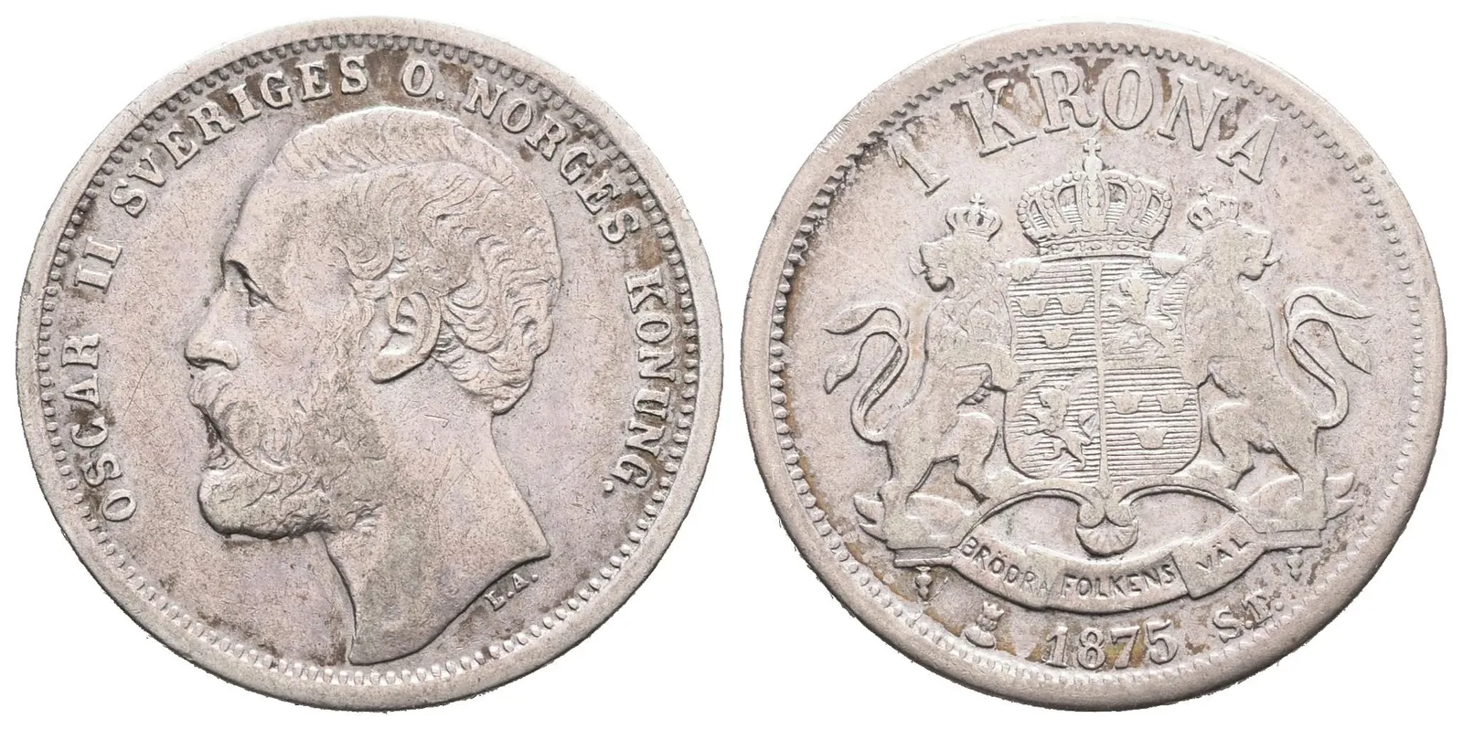 Švédsko, 1 Koruna 1875