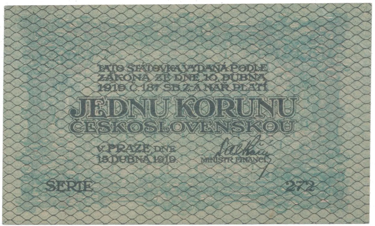 1 Koruna 1919, Hej.7