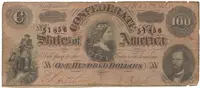 CSA, 100 Dollar 1864, P.71