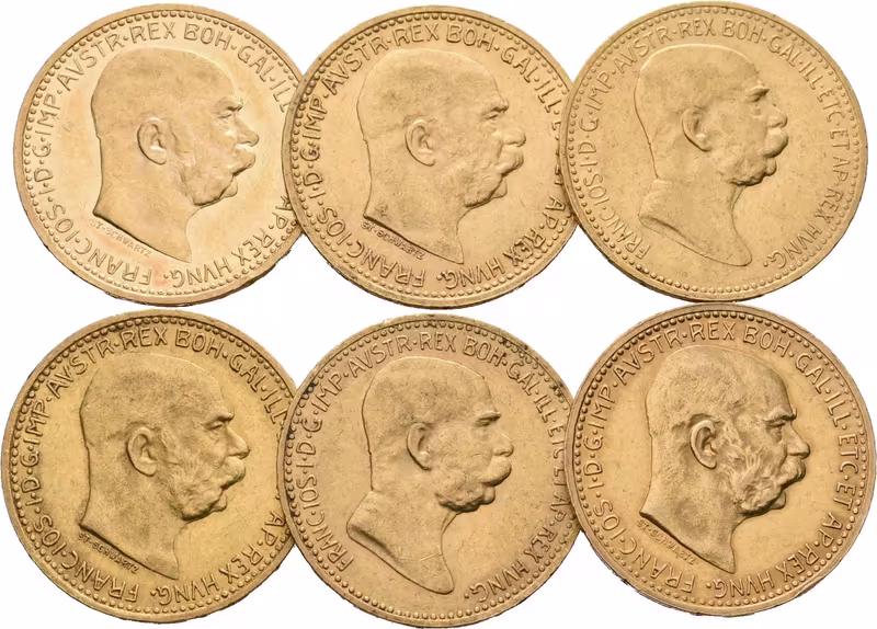 10 Koruna 1909, 1910, 1911